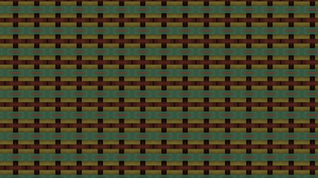 Psychedelic effect of blinking bright rows with kaleidoscopic effect.