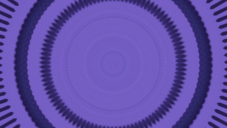 Concentric colorful rings moving and blinking with shining light. Animation. Abstract extraterrestrial signals flashing and glowing, seamless loop.の写真素材