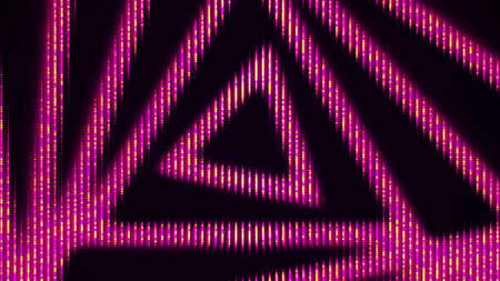 Hypnotic triangle pattern background. Animation. Diode pattern with twisting triangular spiral....