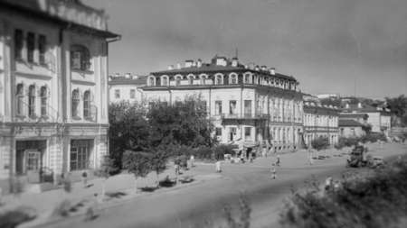 Russia - Ekaterinburg, 04.25.2021: vintage shots of Sverdlovsk city, now Ekaterinburg, in USSR...