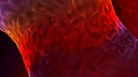 Abstract rotating liquid vortex of red and purple colors, seamless loop. Motion. Swirling spinning tornado with ripples.の写真素材