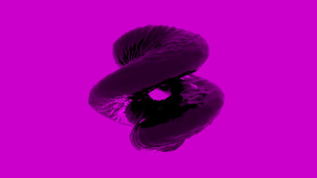 Abstract spinning unusual 3D liquid figure, seamless loop. Design. Spiral shaped unusual rotating...