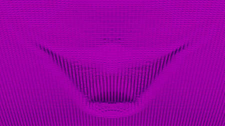 Minimalistic colorful rippling background. Design. Geometric motion pattern with wavy surface of many rows of particles.の写真素材