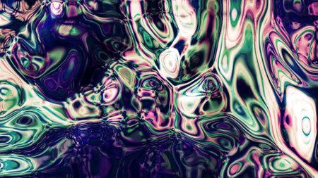 Abstract colorful acrylic paint inks movement, concept of art and fine art. Motion. Light flares on liquid psychedelic substance, seamless loop.の写真素材