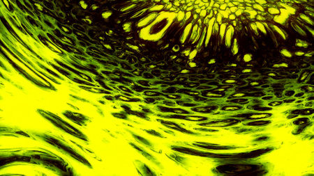 Abstract colorful acrylic paint inks movement, concept of art and fine art. Motion. Light flares on liquid psychedelic substance, seamless loop.の写真素材