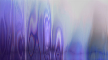 Liquid background with colorful iridescences. Motion. Colored liquid surface with vertical...