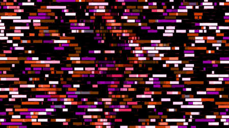 Colored stripes move apart in different directions. Animation. Looped animation of moving streams...