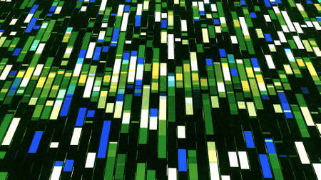 Bright colorful stripes move separating. Animation. Streams of colored stripes will separate in...