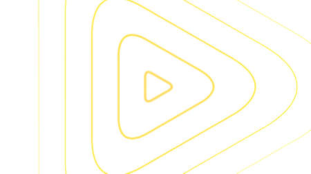 Player sign on white background. Motion. Contour of triangular shape moves in waves from center. Players arrow sign pulsates on white backgroundの写真素材