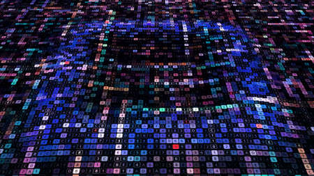 Green lights from a lighting effect. Looks like some leaves on a plant but actually its a light effectsの写真素材