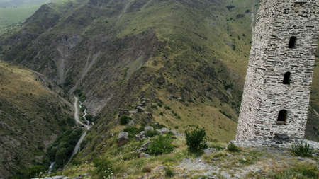 Beautiful view of the summer nature.Action. The view is large and beautiful on the mountains where...