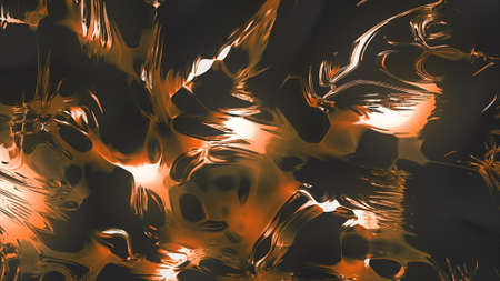 Background of flowing colorful liquid. Motion. Multicolored dense liquid stretches and spreads. Beautiful iridescent liquidの写真素材