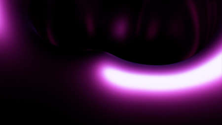 Gray and purple blob. Design. Blots in 3d format like jelly seem to be dragged down into abstraction.の写真素材