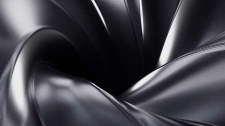 Gray and purple blob. Design. Blots in 3d format like jelly seem to be dragged down into abstraction.の写真素材