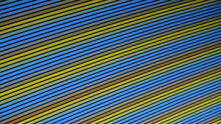 Abstract animation of bright multicolored stripes flying diagonally and changing colors. Animation. Colorful geometric abstract motion background.の写真素材