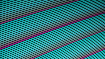 Abstract animation of bright multicolored stripes flying diagonally and changing colors. Animation. Colorful geometric abstract motion background.の写真素材