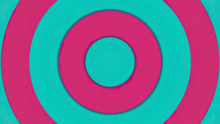 3D target with moving rings. Design. Rings move and pulsate up and down. Pulsating 3d targetの写真素材