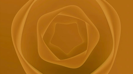 Blue and orange background.Design.A bright tunnel of transparent lines made in computer graphics.