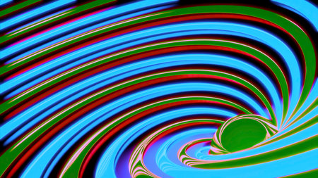 Twisted lines in abstraction.Design. Various bright multicolored lines create various patterns and...