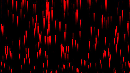 Rising stream from line on black background. Motion. Flow lines denoting danger or eruption. Background of stream of red linesの写真素材