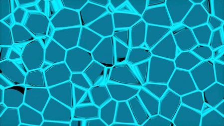 Moving abstract fantastic background, unreal texture, substance style. Design. Biological background with cell division.の写真素材