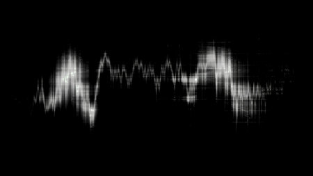 Abstract monochrome aurora borealis lilac lights. Motion. Energetic Northern lights, cosmos motion background.の写真素材