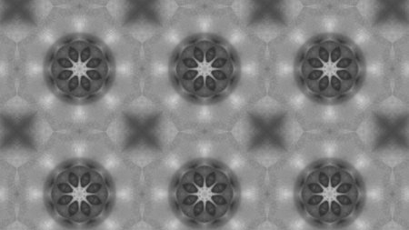 Bright flashing pattern with kaleidoscopic effect. Motion. Bright patterns in several rows change...
