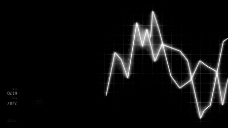 Stock market or forex trading candlestick graph in graphic design for financial investment concept. Motion. Financial data and diagrams showing increase and decrease in profits.の写真素材