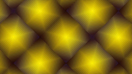Abstract convex colorful texture of lined rhombuses. Motion. Hypnotic kaleido scope effect.