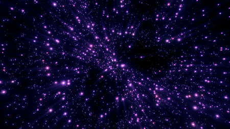 Glitter particles abstract background. Motion. Flickering particles with bokeh effect looking like...