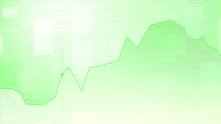 Point moves on graph with program codes. Motion. Animation with graph and point of indicators. Software diagnostic animation with graph and dotの写真素材