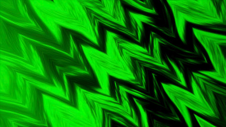 Background with moving zigzag pattern lines. Motion. Liquid pattern moves in wavy stripes. Metallic molten liquid moves in zigzag patternの写真素材