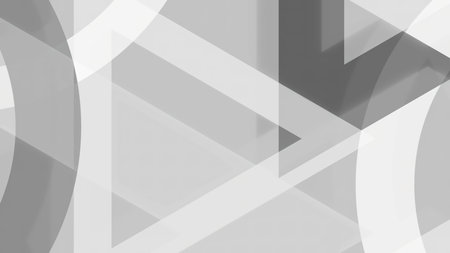 Moving geometric shapes for insertion. Motion. Triangular shapes move in animated background. Stylish animation for intro or insertの写真素材