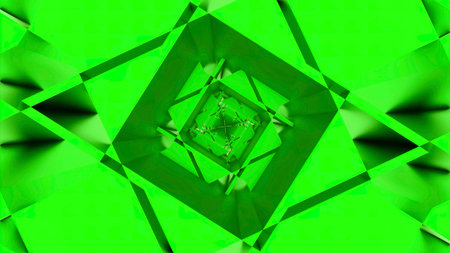 Green and orange background. Design. A light background that creates a kaleidoscope effect that changes its patterns at a fast pace.の写真素材
