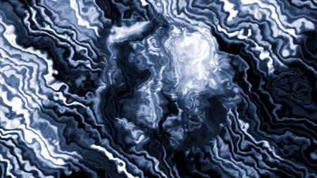 Iridescent background. Motion. Green and gray background in animation with white lightning bolts...