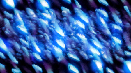 Pink and blue background. Motion. Running light lanterns in abstraction.