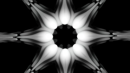 Abstract pattern with circles in rays. Design. Wave stream of rays from points with pulsating light on black background. Light wave flash on 3d ray sensor moving in spaceの写真素材