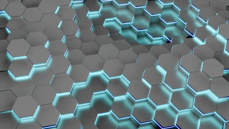 Grey and black pattern. Design. Cyclic patterns that are highlighted and raised are made in 3d...