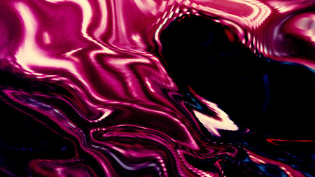 Purple and pink liquid. Motion. A bright light background with an iridescent light shade like a blob made in 3d format.の写真素材