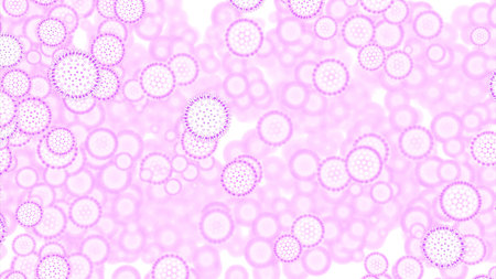 New simple form of life. Design. Visualization of the origins of life.