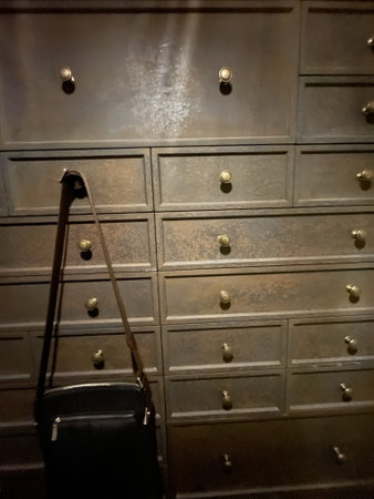 Old stone lockers background. old locker.の写真素材