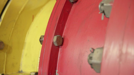 Vibrant and Engaging Industrial Design Featuring Bright, Colorful Elements Throughout. Stock Clipの写真素材