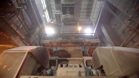 Industrial Machinery in Action: A Powerful Operations Perspective. Stock Clip