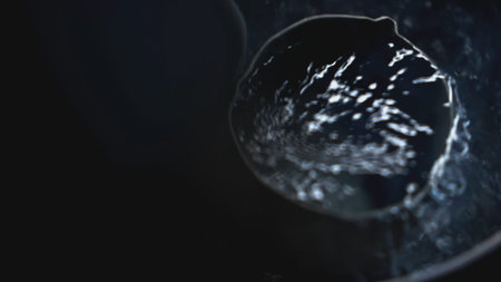 Boiling water with scooping ladle. Stock footage. Scoop boiling water into metal tank with ladle....
