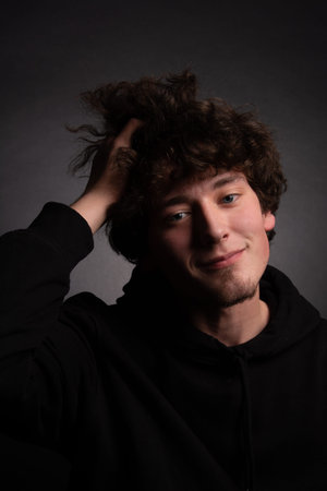A man looking at the camera