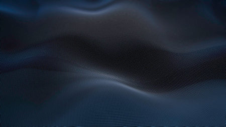 Abstract Dark Blue Waves A Fluid Motion Background Perfect for Various Artistic Purposes. Design