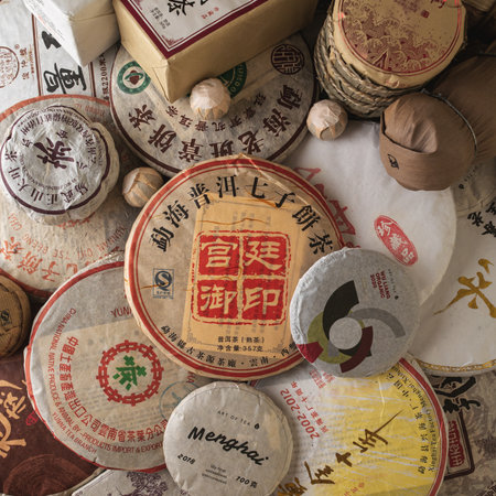 A delightful variety of Traditional Tea Cakes, alongside beautifully crafted Wrappers, awaitsの写真素材