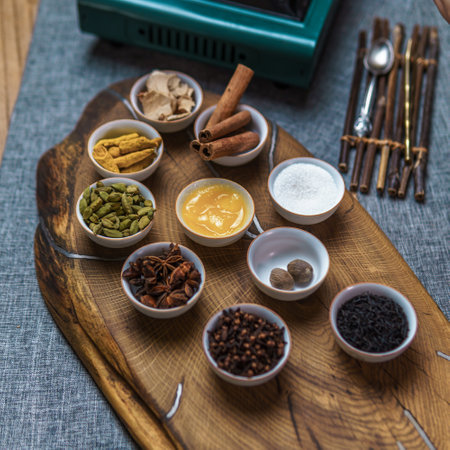 A Wide Variety of Assorted Spices and Herbs Perfect for Your Culinary Creations and Dishesの写真素材