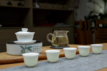 Experience the Traditional Tea Ceremony with a Fine Porcelain Setup that enhances the ritual