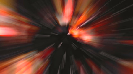 A Dynamic Abstract Burst of Colorful Light and Fluid Motion in a Vibrant Composition. Movementの写真素材